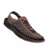 Keen Men's Uneek Sandals In Demitasse/ketchup In Multi