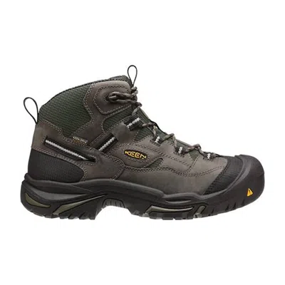 Keen Men's Utility Safety Toe Work Boots In Grey In Green