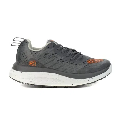 Keen Men's Wk400 Walking Shoes In Steel Grey/scarlet Iris In Gray