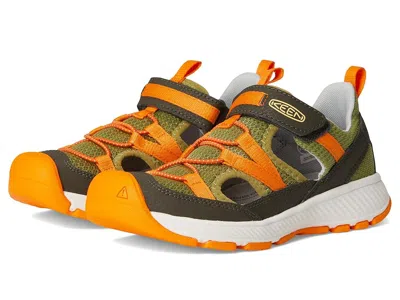 Keen Motozoa Sandal (toddler/little Kid/big Kid) Kid's Shoes Forest Night/bright Marigold : 2 Little Kid  In Neutral