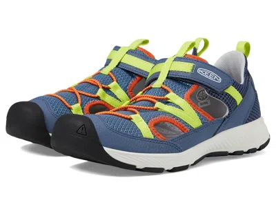 Keen Motozoa Sandal (toddler/little Kid/big Kid) Kid's Shoes Vintage Indigo/scarlet Ibis : 6 Big Kid M, S