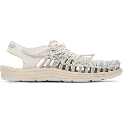 Keen Off-white Uneek Leather Sandals In Gray