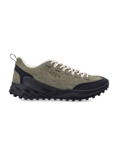 Keen Olive Lace Up Sneakers In Multi
