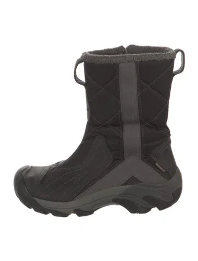 Pre-owned Keen Printed Rain Boots In Black