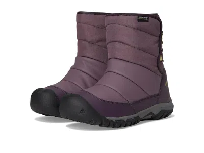 Keen Puffrider Insulated Waterproof Durable Easy On ( (little Kid/big Kid) Kids Shoes Black Plum/daiquiri