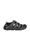 Keen Black Logo Sandals In Black