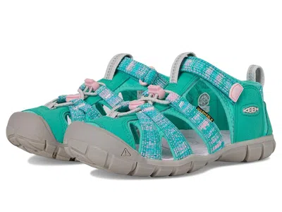 Keen Seacamp Ii Cnx (little Kid/big Kid) Kids Shoes Bright Aqua/pink-a-boo : 6 Big Kid M, Textile