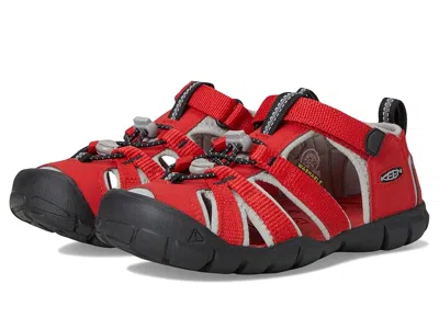 Keen Seacamp Ii Cnx (little Kid/big Kid) Kids Shoes Ribbon Red/alloy : 7 Big Kid M, Textile
