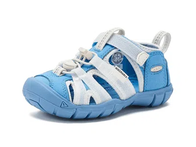Keen Seacamp Ii Cnx (toddler/little Kid/big Kid) Kids Shoes Azure Blue/star White : 9 Toddler M, Textile