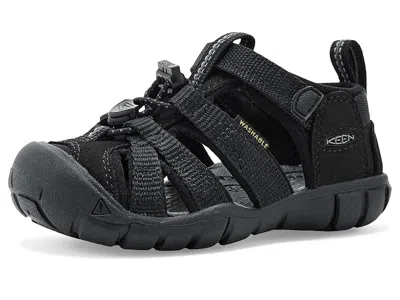Keen Seacamp Ii Cnx (toddler/little Kid/big Kid) Kids Shoes Black/grey: 12 Little Kid M