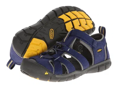Keen Seacamp Ii Cnx (toddler/little Kid/big Kid) Kids Shoes Blue Depths/gargoyle : 13 Little Kid M, Rubbe
