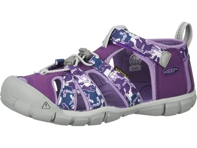 Keen Seacamp Ii Cnx (toddler/little Kid/big Kid) Kids Shoes Camo/tillandsia Purple : 7 Big Kid M, Rubber/