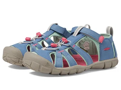 Keen Seacamp Ii Cnx (toddler/little Kid/big Kid) Kids Shoes Coronet Blue/hot Pink : 1 Little Kid M, Rubbe