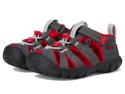 Keen Seacamp Ii Cnx (toddler/little Kid/big Kid) Kids Shoes Magnet/red Carpet : 11 Little Kid M, Textile