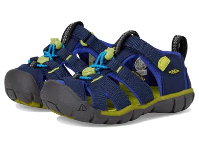 Keen Seacamp Ii Cnx (toddler/little Kid/big Kid) Kids Shoes Naval Academy/chartreuse : 12 Little Kid M, T