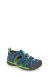 Keen Seacamp Ii Cnx Water Friendly Sandal In Coronet Blue/hot Pink