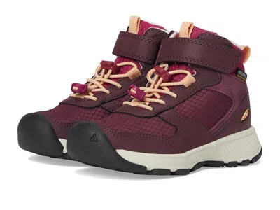 Keen Skua Durable Easy On Comfortable Waterproof (toddler/little Kid) Kids Shoes Fig/peach Fuzz : 9 Toddl In Burgundy