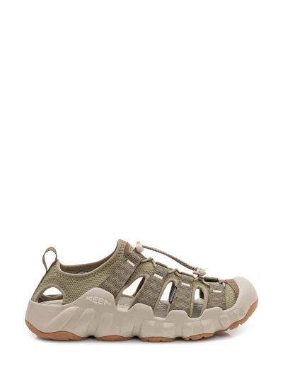 Keen Sporty Sandals With Perforated Inserts In Green