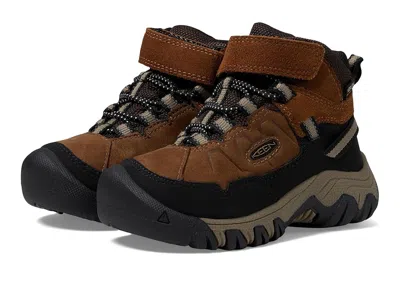 Keen Targhee 4 Mid Height Durable Comfortable Waterproof (toddler/little Kid) Kids Shoes Bison/brindle :  In Brown