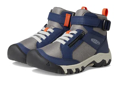 Keen Targhee Boundless Alternative Closure Durable (toddler/little Kid) Kids Shoes Naval Academy/steel Gr In Blue