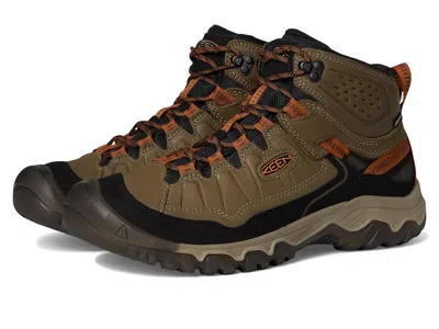 Keen Targhee Iv Waterproof Hiking Boots Men's Climbing Shoes Sea Turtle/roasted Pecan: 9 D - Medium In Brown