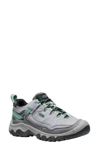 Keen Targhee Iv Waterproof Hiking Shoe In Alloy/granite Green