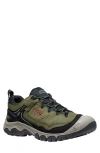 Keen Targhee Iv Waterproof Hiking Shoe In Dark Olive/ Gold Flame