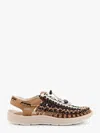 Keen Uneek M Sandals In Brown Suede And Fabric In Brown