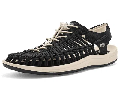 Keen Uneek Canvas Men's Shoes Black/birch: 10.5 D - Medium