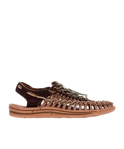 Keen Uneek Flat Sandals In Brown