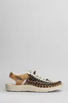 Keen Uneek M Sandals In Brown Suede And Fabric
