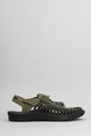 Keen Green Two-cord Construction Sandals In Green