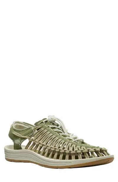 Keen Uneek Slingback Drawcord Sandal In Green