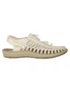 Keen Beige Sandals With Strap Detailing In White