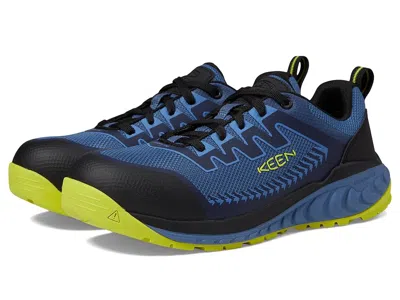Keen Utility Arvada (comp Toe) Men's Shoes Naval Academy/evening Primrose: 7 Ee - Wide In Blue