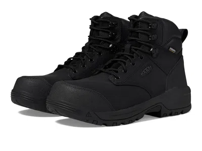 Keen Utility Evanston 6 Composite Toe Waterproof Men's Work Boots Black/black: 8.5 Ee - Wide