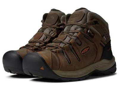 Keen Utility Flint Ii Mid Waterproof Soft Toe In Brown