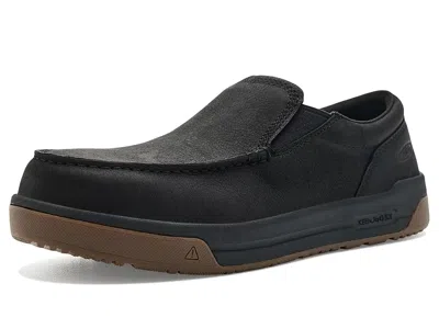 Keen Utility Gibson Slip-on Work Shoes (carbon Toe) Men's Industrial Shoes Black/gum: 8.5 Ee - Wide, Leather