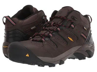 Keen Utility Lansing Mid Waterproof Steel Toe In Brown