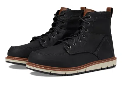 Pre-owned Keen Utility Man's Boots  San Jose Aluminum Toe In Black/carmel Cafe