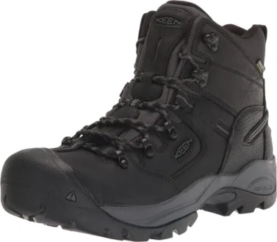 Pre-owned Keen Utility Men's Pittsburg Energy 6inch Composite Toe Waterproof... In Black/forged Iron