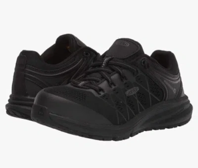 Pre-owned Keen Utility Men's Vista Energy Low Sneakers Composite Toe Work Size 15 Ee Wide In Black/raven