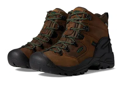 Keen Utility Pittsburgh Energy 6 Waterproof (soft Toe) Men's Shoes Cascade Brown/greener Pastures: 14 D - Medium In Multi