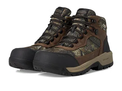 Keen Utility Skokie Waterproof Work Boots (carbon Toe) In Brown
