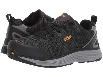 Keen Utility Sparta Aluminum Toe Esd Women's Work Boots Black/grey Flannel: 6 D - Wide