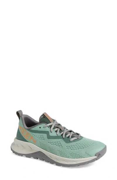 Keen Verascore Waterproof Hiking Sneaker In Granite Green/tangerine