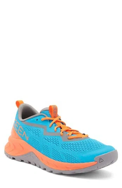 Keen Versacore Speed Hiking Shoe In Blue Danube/scarlet Ibis