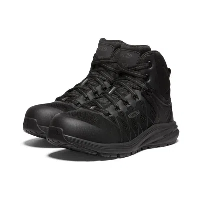 Keen Vista Energy Mid Int Met 1027109 Women 9 Black Carbon Toe Work Boot Zpo2116