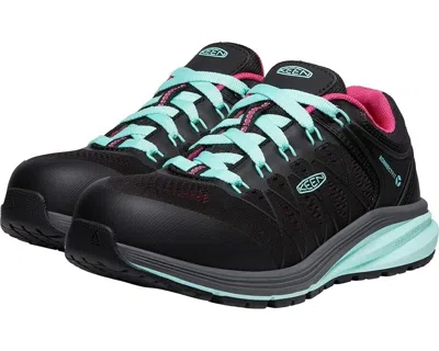 Keen Vista Energy Sneakers Women's Us 7 Black Composite Toe Work Shoes Khd1418