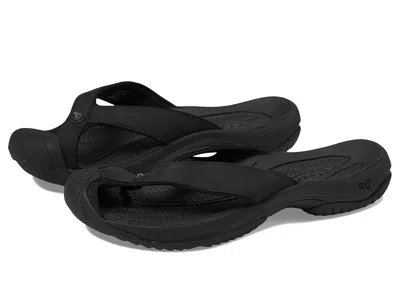 Keen Waimea Leather Flip-flop In Black
